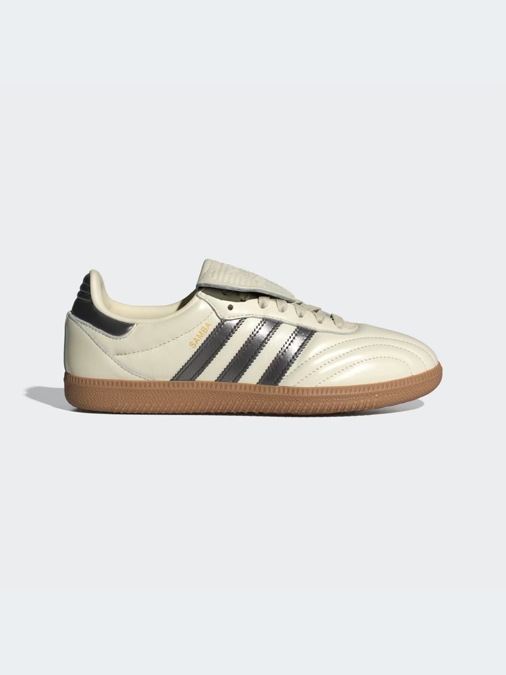 BNWT size adidas Samba Long Tongue Sneakers in Cream White & Gunmetal